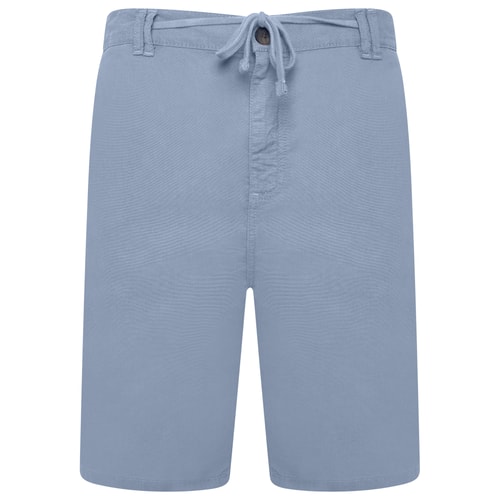 KAM Elasticated Waist Shorts Dusty Blue
